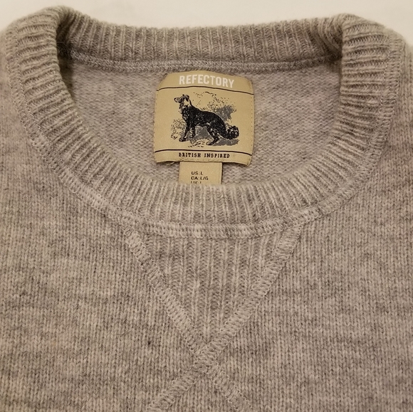 Wool Sweater - crew neck - gray - Picture 2 of 3